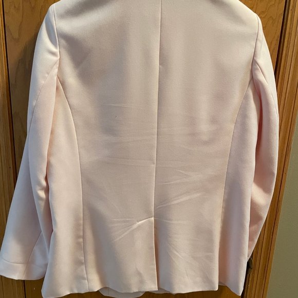CHADWICKS OF BOSTON Boyfriend Blazer. Shell Pink. Size 14. - Picture 3 of 4